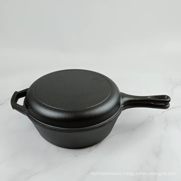 Pre-Seasoned Cast Iron Combo Cooker